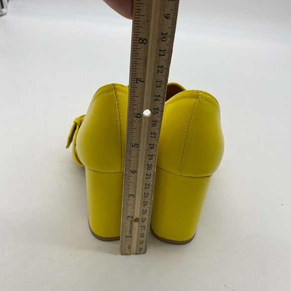 YDNChunky High Heel Square Toe Loafer Shoes Pumps with Buckle Shoes - Picture 6 of 9